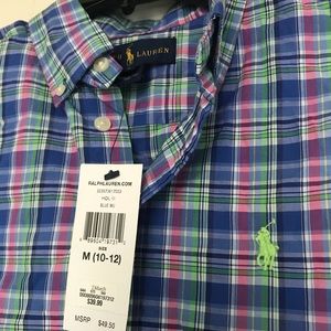Boys Size 10-12 Ralph Lauren Button Down